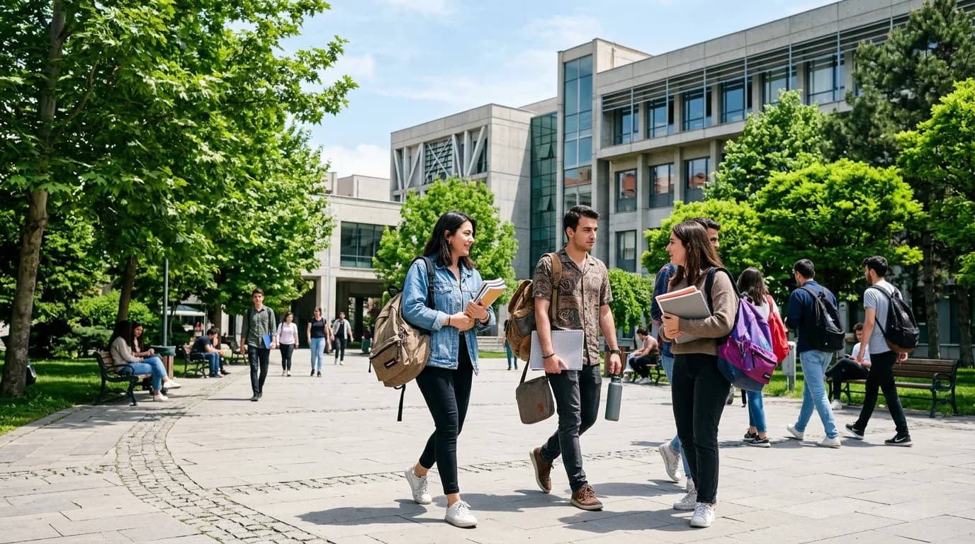 Ankara Hacı Bayram Veli Üniversitesi yerleşkeleri ve çevresindeki öğrenci yurtları